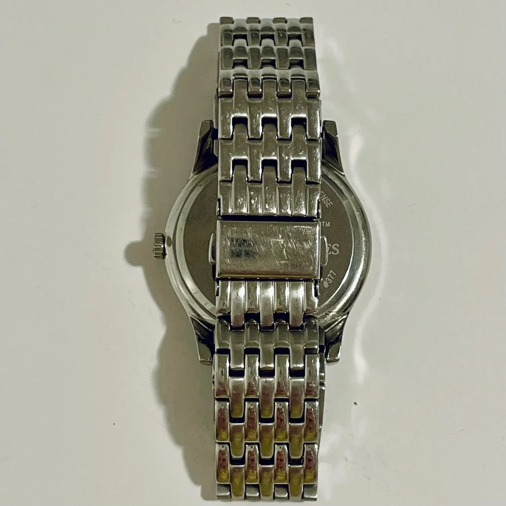 Men’s Game Time Minnesota Twins Baseball Silver Multi-Link Watch